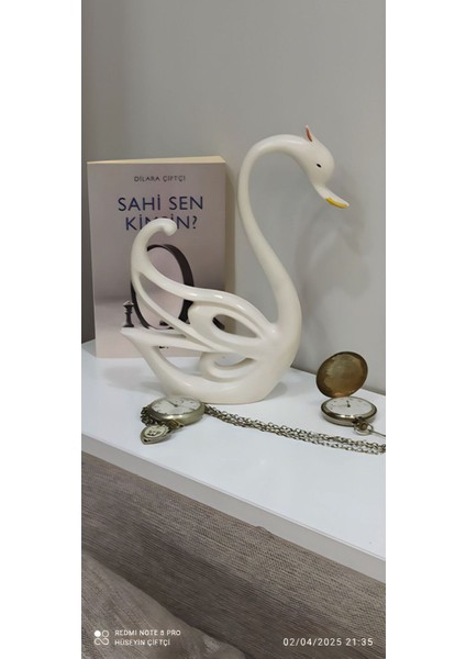 Kırılmaz Cam Aşk Sembolü Kuğu Biblo
