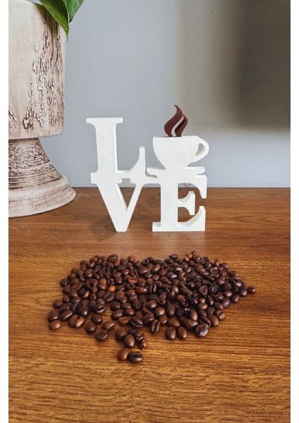 Coffelove Dekoratif Biblo, Obje Kahve Köşesi, Sunum Mutfak Dekorasyonu