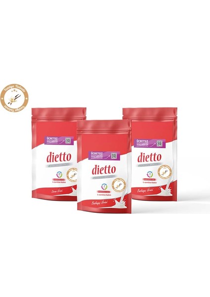 2 Adet Dietto 30 Günlük Set Vanilya