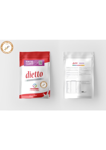 2 Adet Dietto 30 Günlük Set Vanilya