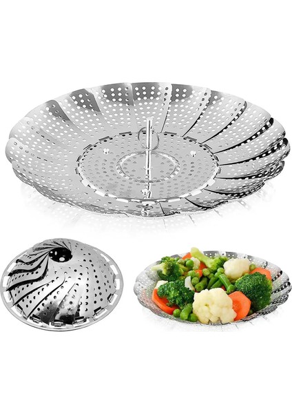 Katlanabilir Buharda Sebze Pişirme Haşlama Aparatı, Bebek Mama Hazırlama Aparatı indirimleri