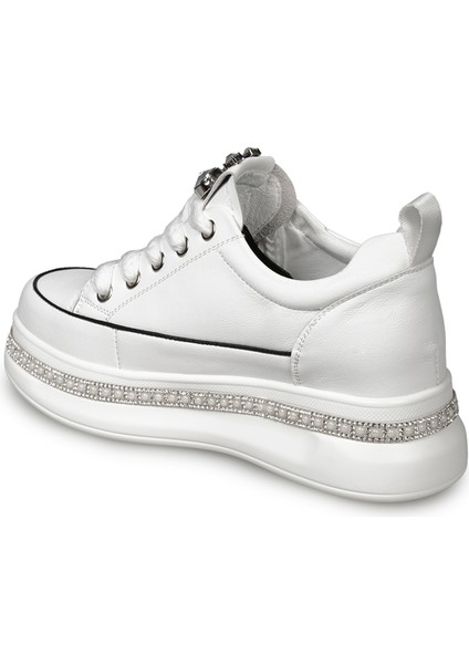 Beyaz Sneakers Deri Kadın Ayakkabı fiyatları