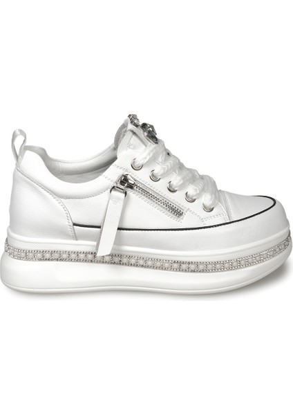Beyaz Sneakers Deri Kadın Ayakkabı modelleri