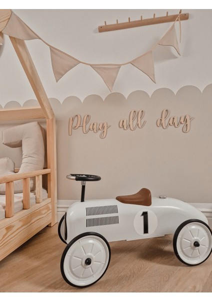 Play All Day Bütün Gün Oyna Yazılı Çocuk ve Bebek Odası Hediyelik Aksesuar - Duvar Dekoru modelleri