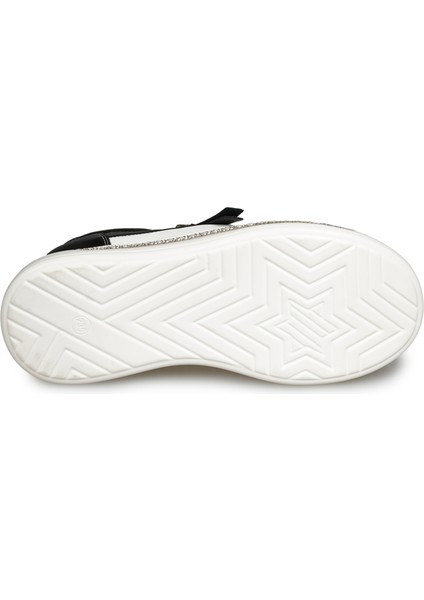 Siyah Sneakers Deri Kadın Ayakkabı