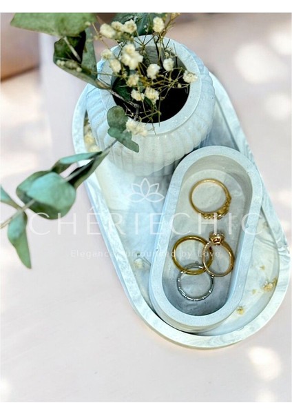 Küçük Bohem Vazo | Dekor Obje | Mermer (Gri) fiyatları