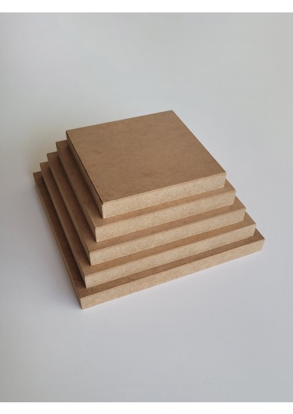 Ahşap, Ham Mdf, Boyanabilir 5 Boy, Derin Kare Pano
