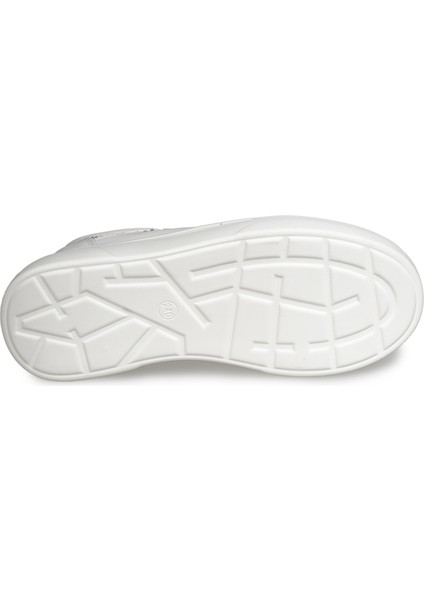 Beyaz Sneakers Deri-Tekstil Kadın Ayakkabı
