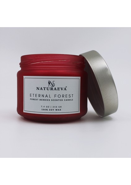 Orman Meyveleri Esanslı Kavanoz Doğal Soya Mum 210GR
