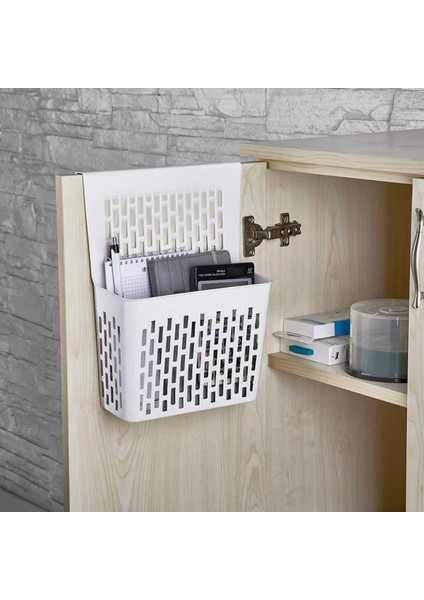 Pratik Asılabilir Mutfak Banyo Dolap Içi Düzenleyici Çok Amaçlı Organizer Deterjanlık - Beyaz