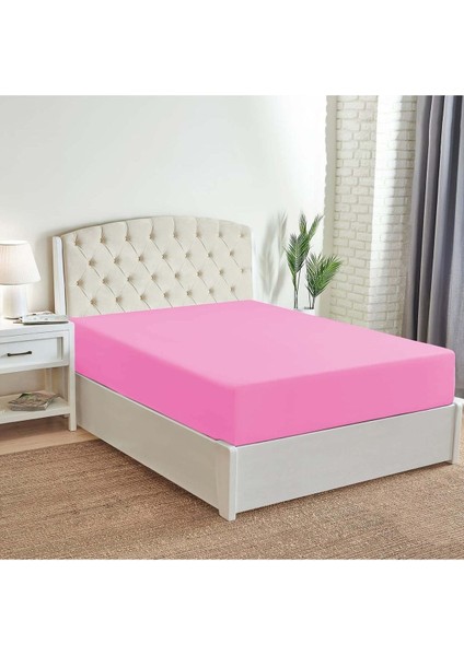 güllüce ev tekstili Lastikli Çarşaf (Pembe) fitted