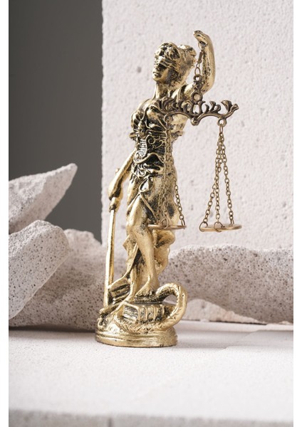 Adalet Kadın Heykeli Themis Terazili Heykel Biblo fiyatları