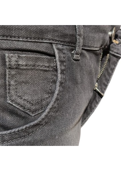 Erkek Çocuk Kot Şort First Jean 8 Yaş Antrasit
