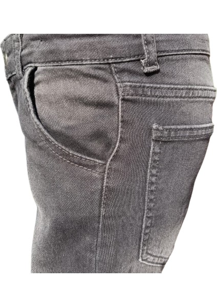 Erkek Çocuk Kot Şort First Jean 8 Yaş Antrasit