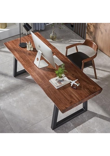 Ahşap Doğal Kütük Yemek / Toplantı / Çalışma Masası
