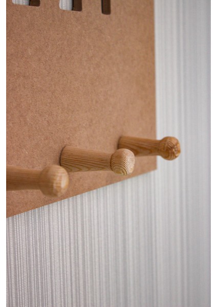 Ahşap, Ham Mdf, Boyanabilir Home Askılık