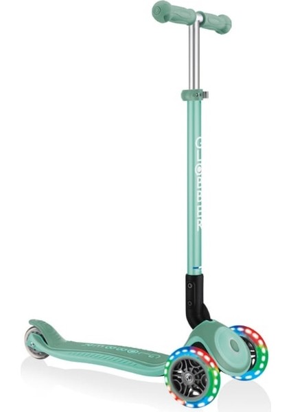 Primo Plus Katlanabilir Işıklı Scooter - Mint Yeşili