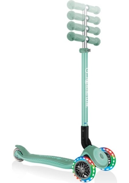 Primo Plus Katlanabilir Işıklı Scooter - Mint Yeşili