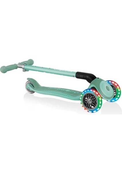 Primo Plus Katlanabilir Işıklı Scooter - Mint Yeşili