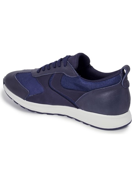 Lacivert Deri Sneakers Erkek Ayakkabı