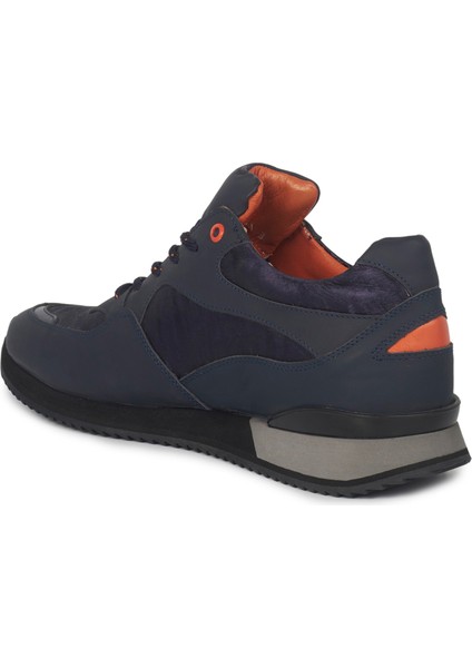Lacivert Deri Sneakers Erkek Ayakkabı fiyatları