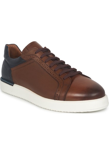 Taba Deri Sneakers Erkek Ayakkabı