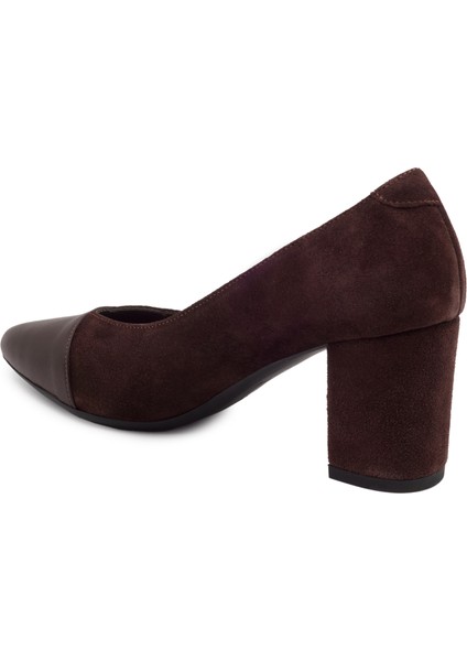 Kahverengi Deri Klasik Kadın Ayakkabı fiyatları
