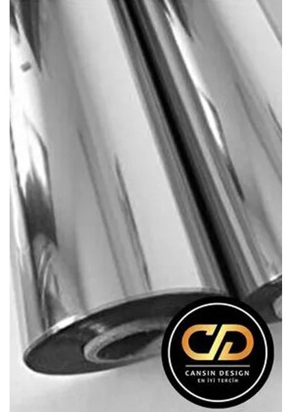 Gümüş Varak Folyo Kandinden Yapışkanlı Krom Folyo. Dolap, Masa, Beyaz Eşya, Kaplama Folyosu