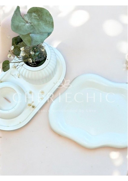 Küçük Bohem Vazo | Dekor Obje | Beyaz