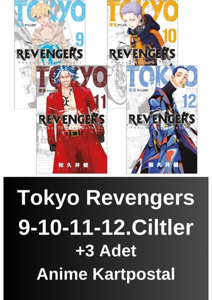 Tokyo Revengers 9-10-11-12.ciltler | Anime Kartpostallar