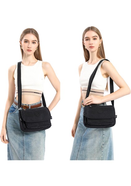 Krinkıl Kumaş Kadın Postacı Çantası Smart Bags 1148 fırsatları