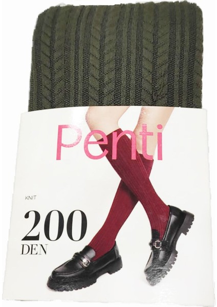 Kadın Knit Dizaltı Pantalon Çorap 200 Denye
