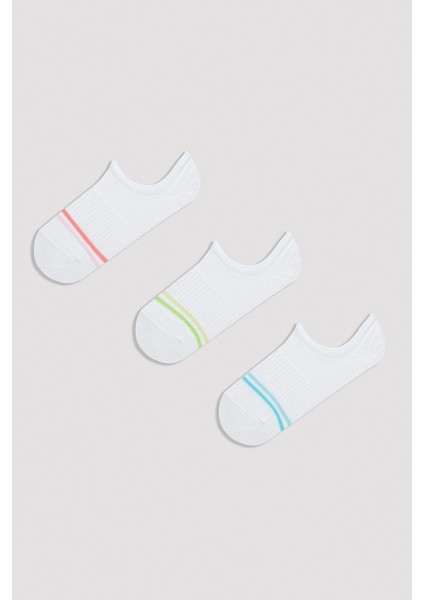 Minimal Line 3lü Sneaker Çorap
