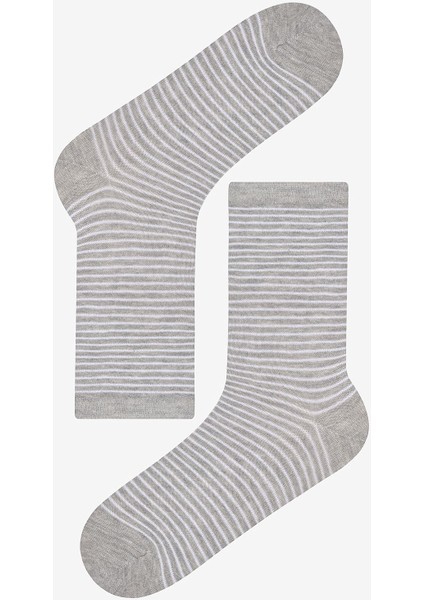 Stripe Dot 5li Gri Çok Renkli Burun Dikişsiz Soket Çorap fırsatları