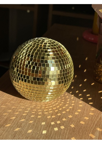 Disko Topu Gold Dekorasyon Disco Heart Pinterest Aynalı Y2K 10 cm