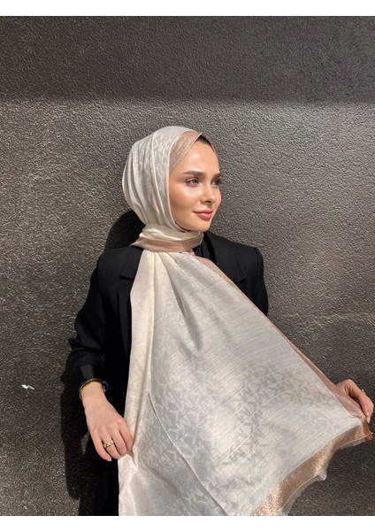 Mk Yaldızlı Kenar Pamuk Ipek Şal Yeni Sezon fiyatları