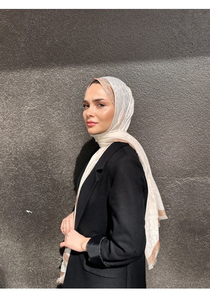 Mk Yaldızlı Kenar Pamuk Ipek Şal Yeni Sezon modelleri
