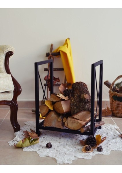 Dekoratif Şömine Yanı Metal Odunluk fırsatları