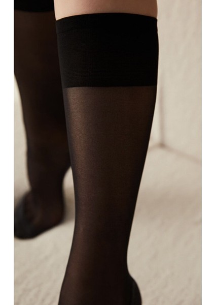 Kalın Tabanlı Konfor Dizaltı Pantolon Çorap 2'li modelleri