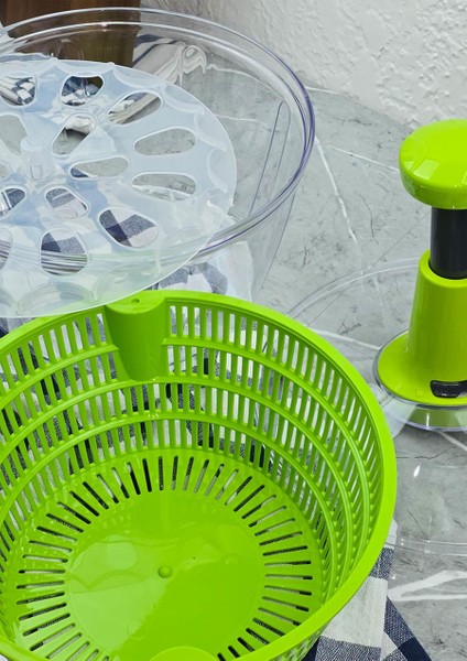 Dryer Sebze Kurutucu - Büyük Salata, Meyve Kurutma Aleti - 5 Litre, 5 Parça fırsatları