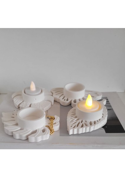 Beton Yaprak Desen Mumluk