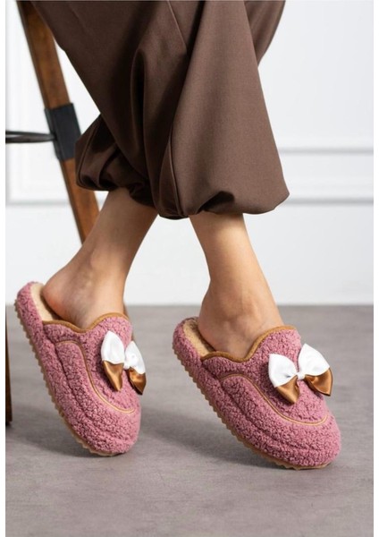 Ev Terliği Kurdele Kaydırmaz Taban Kışlık Kadın Ev Çeyiz Terliği 4 Mevsim fiyatları