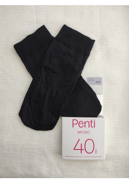 Mıkro 40 Den Orta Kalın Mat Soket Çorap ( Kısa Soket Çorap) 6'lı fiyatları