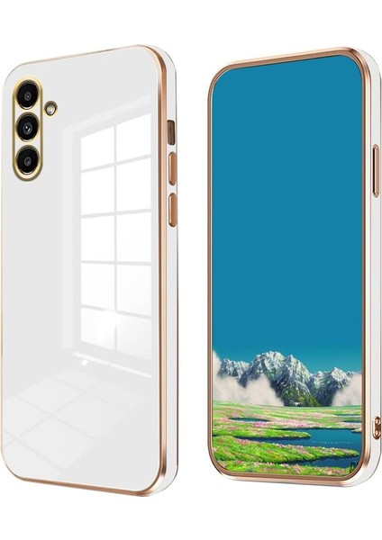 Samsung Galaxy S24 Plus Altın Yaldızlı Yumuşak Silikon Kılıf