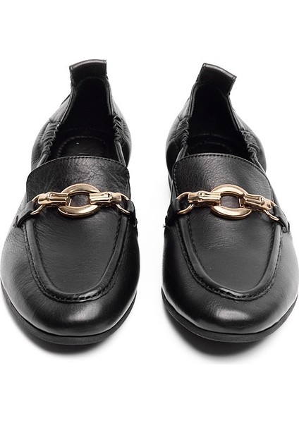 Hakiki Deri Tokalı Bantlı Kadın Babet modelleri