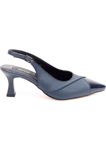 Kısa Ince Topuk Arkası Açık Kadın Stiletto