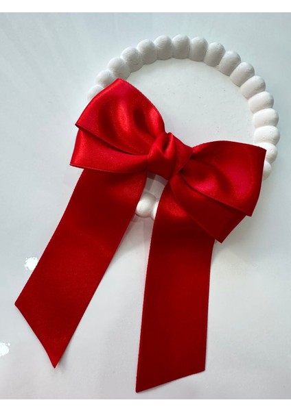 Çocuk Kırmızı Saten Otomatik Klipsli Fiyonk Toka modelleri