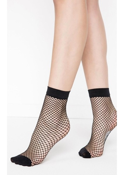 Siyah File Soket Çorap 2'lı fırsatları