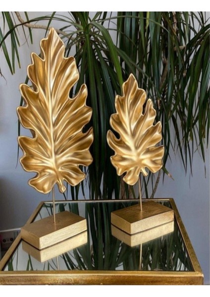 Yaprak Biblo 2'li Set Gold
