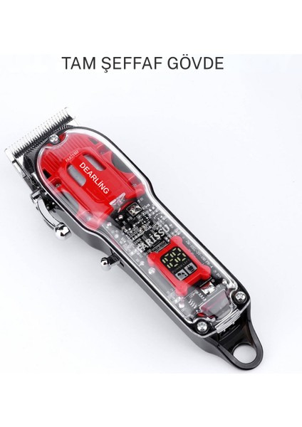 Dearling Şarjlı Saç Kesme Makinesi 3 Saat Çalışma Süresi